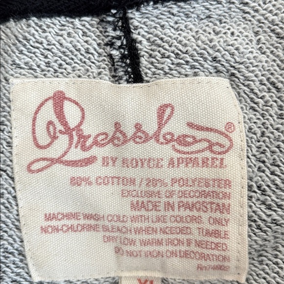 Florida State Seminoles Zip Up Hoodie Pressbox Size XL Womens Charcoal - Picture 11 of 11